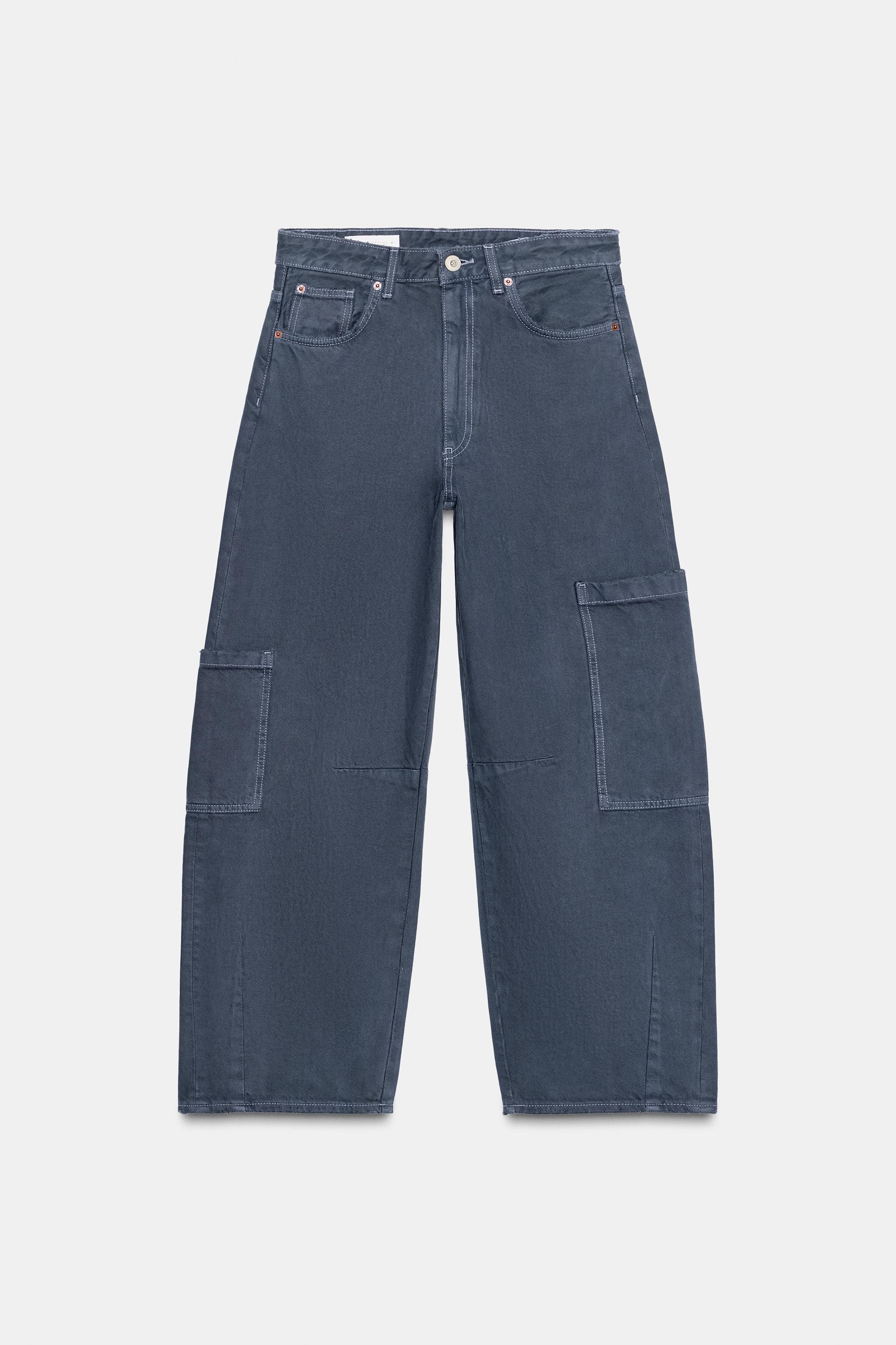 TRF BAGGY BALLOON JEANS WITH POCKETS